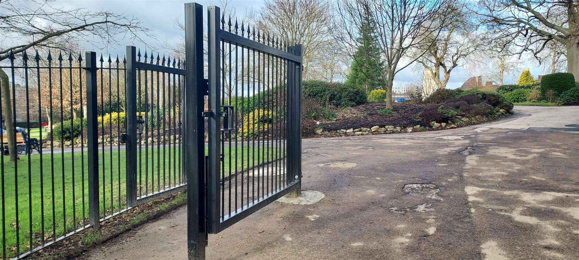 New gates have been installed at Brenchley Garden in Maidstone
