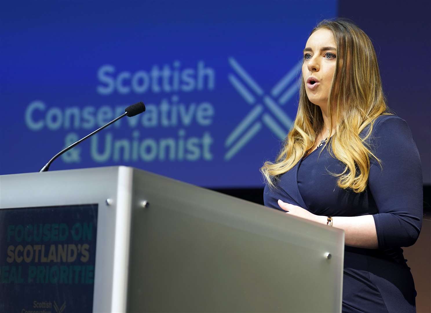 Former Scottish Tory deputy leader Meghan Gallacher said she has filed a complaint with the party (Andrew Milligan/PA)