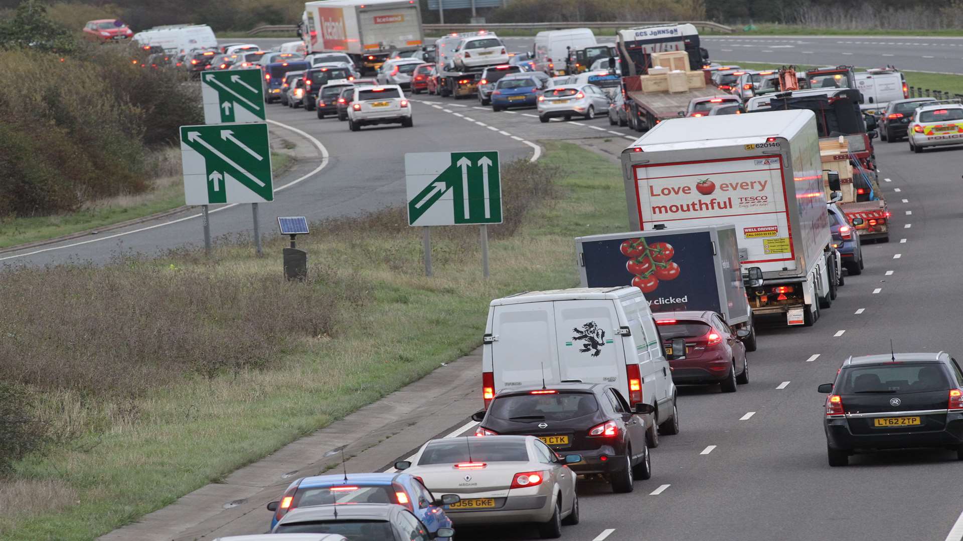 Heavy traffic is expected in certain parts of the county this weekend. Stock picture