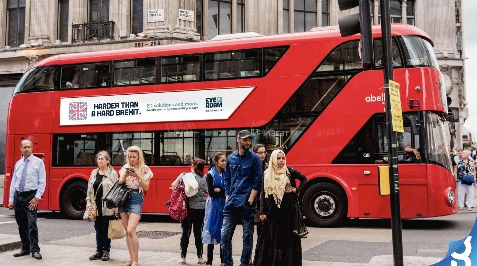 The posters are already on London buses. Picture: EveAdam