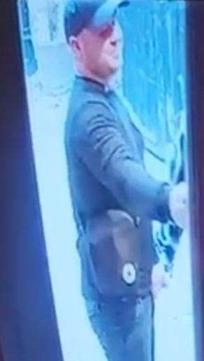 Restaurant CCTV of Simon Thorpe at the steakhouse in Sevenoaks. Photo: Kent Police