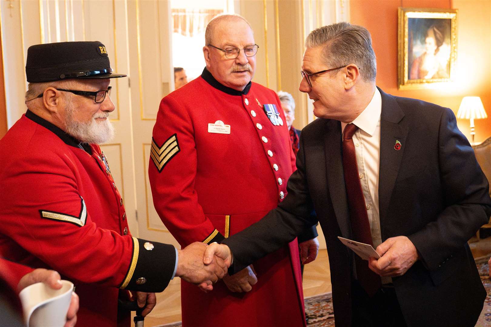 The Prime Minister hosted a reception for veterans in Downing Street (Stefan Rousseau/PA)