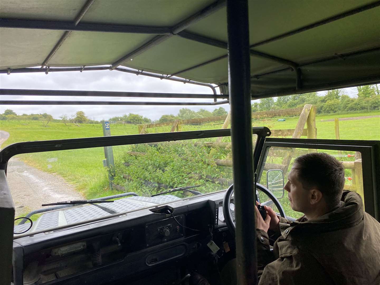 Ranger Casey took us through the 600-acre reserve to meet with the giraffes