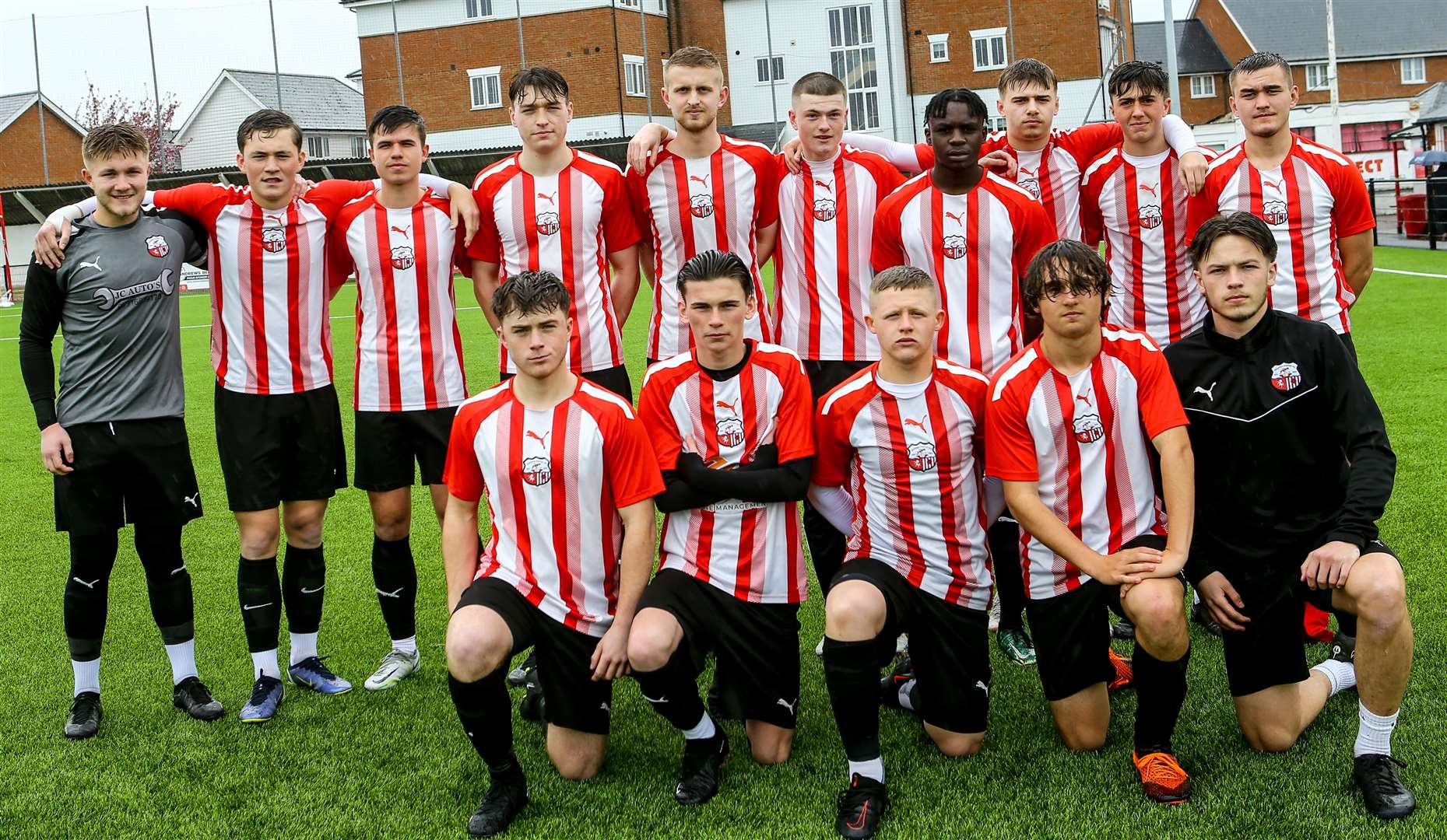 Sheppey United – beaten in the Kent Merit Under-18 Cup Final. Picture: Matt Bristow