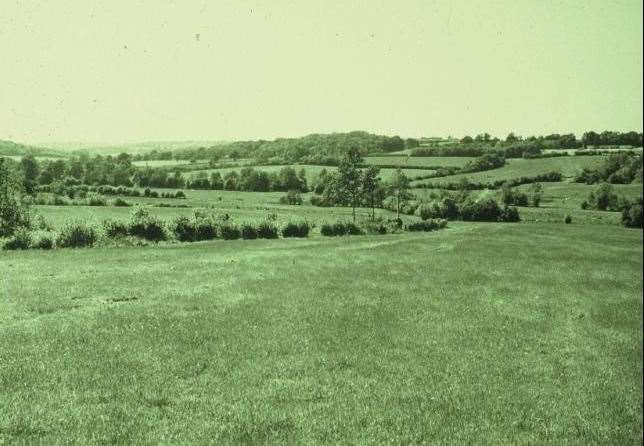 The valley before construction began