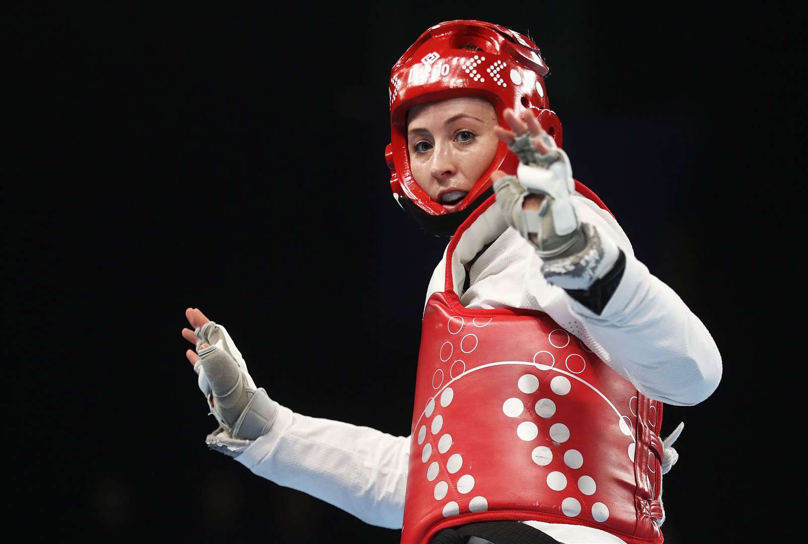 Jade Jones begins her campaign for a third Olympic gold (Tim Markland/PA)