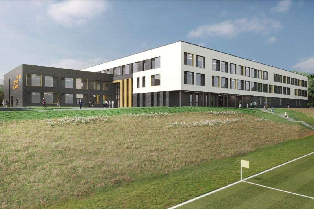 CGI of Park Crescent Academy at former Royal School for Deaf Children site in Margate. Picture: Bond Bryan