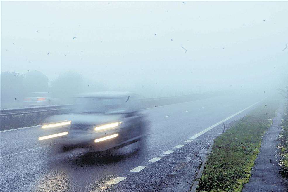 Fog is affecting commuters on the M20. File picture