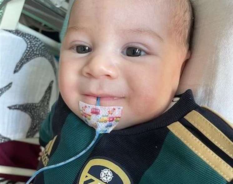 Leo Andrews was born with an incredibly rare condition. Picture: Lucinda Andrews