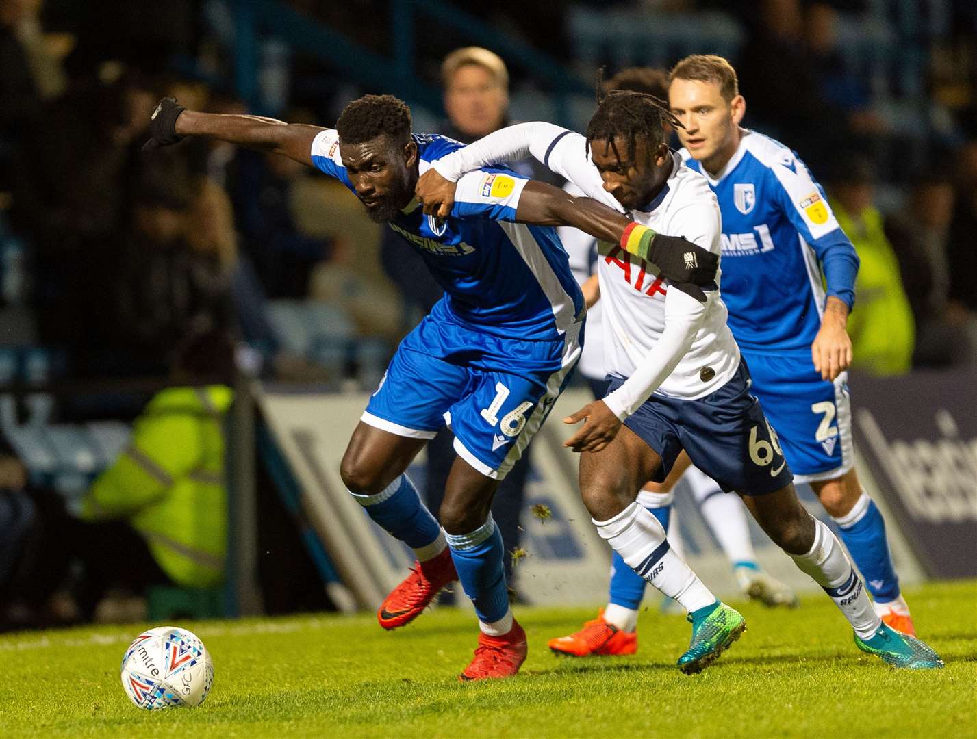 Ouss Cisse in action against Tottenham's under-21s in the EFL Trophy