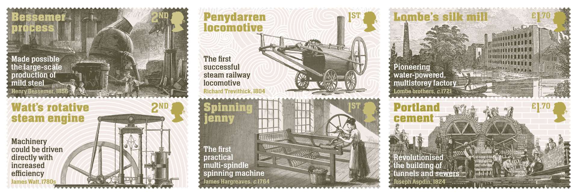 New stamps are being issued to mark the Industrial Revolution (Royal Mail/PA)