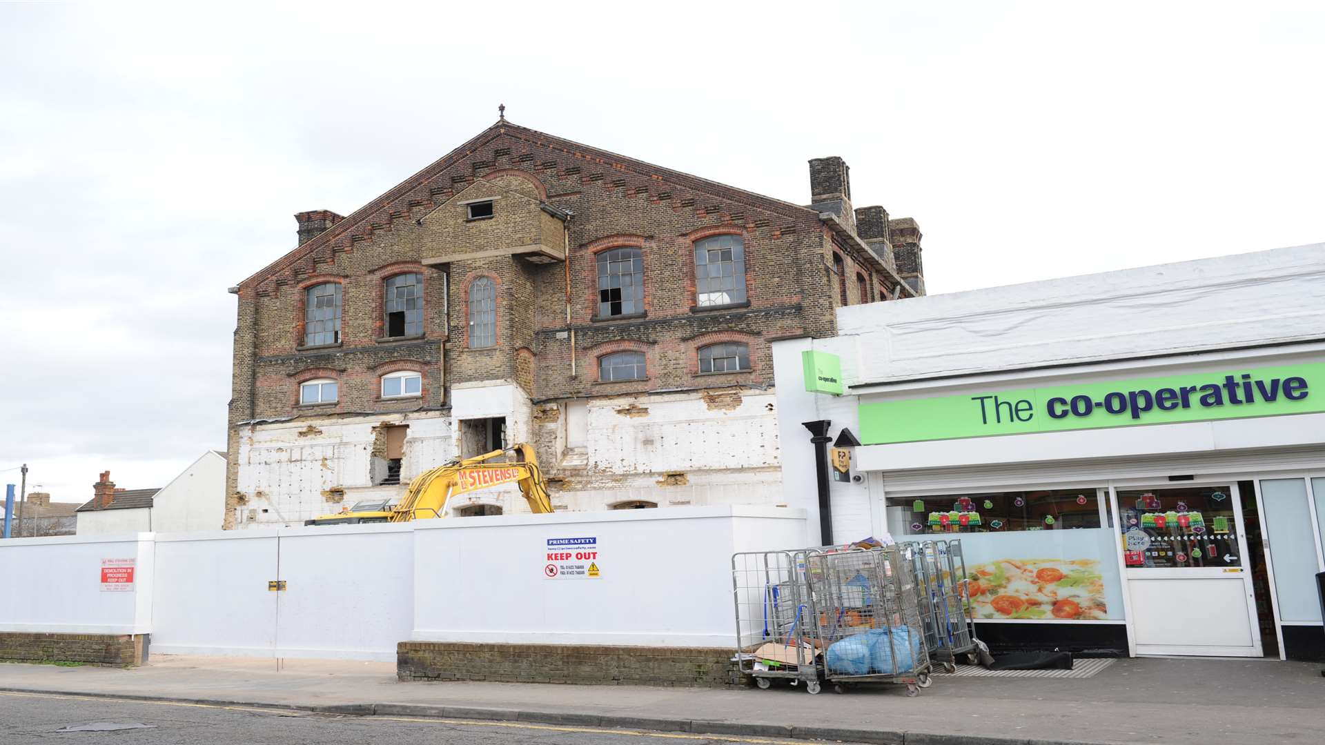 Sainsbury's local being fitted out in Gillingham