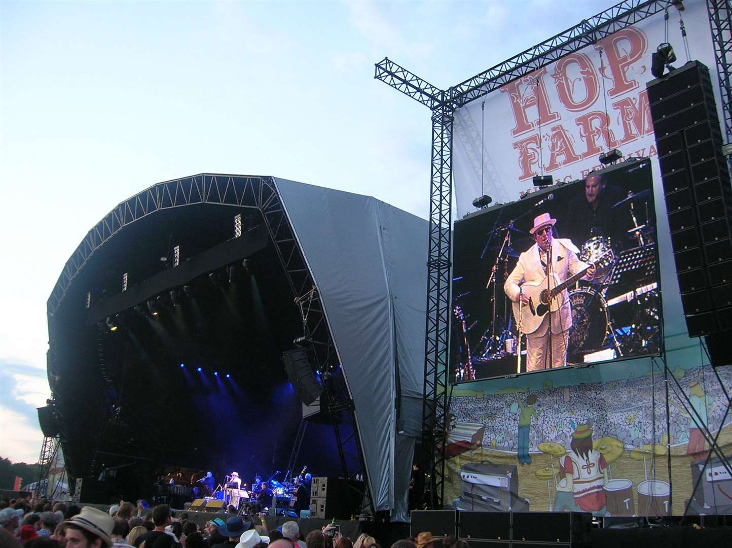 Van Morrison takes the stage at the Hop Farm Festival back in2010