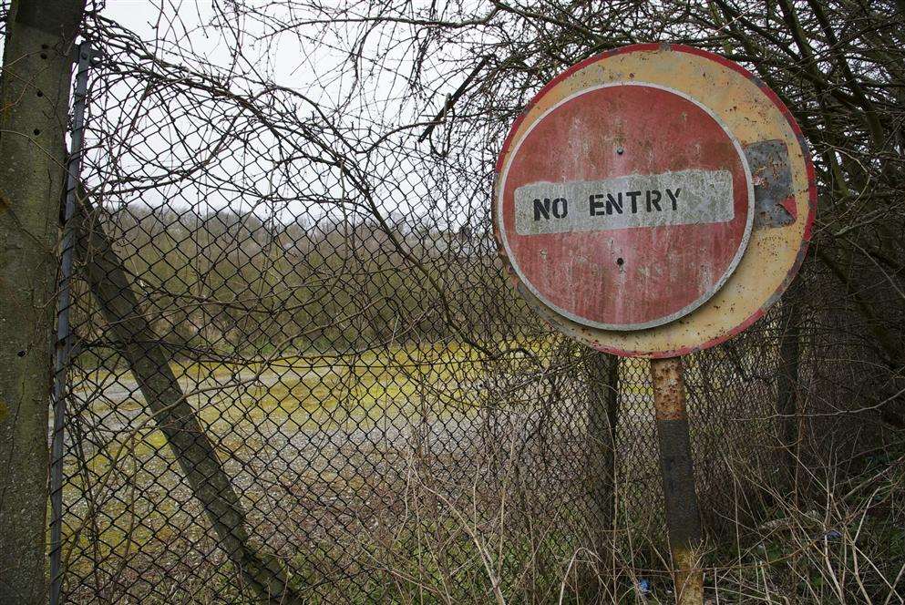 The former Lodge Hill Army base, Chattenden