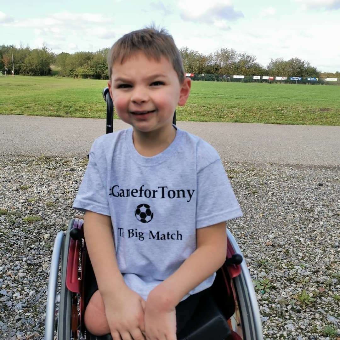 Tony Hudgell at the match (19046928)