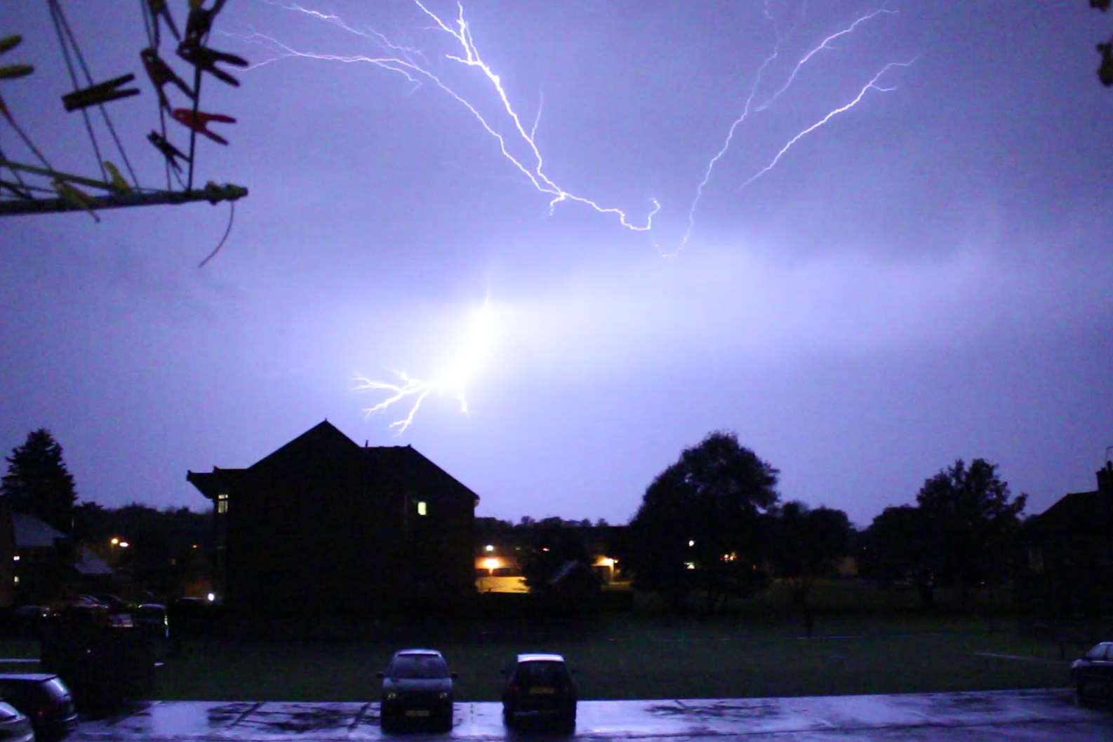 The skies in Maidstone are lit up spectacularly. Picture: Nicholas Harper