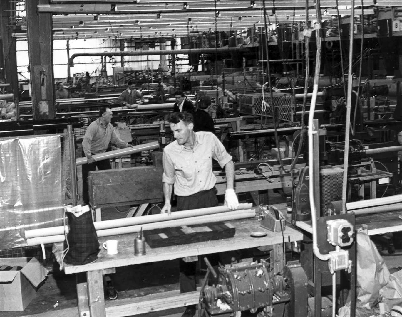 An historic photo of the plant in 1966 when it was still known as Marley Tile Company