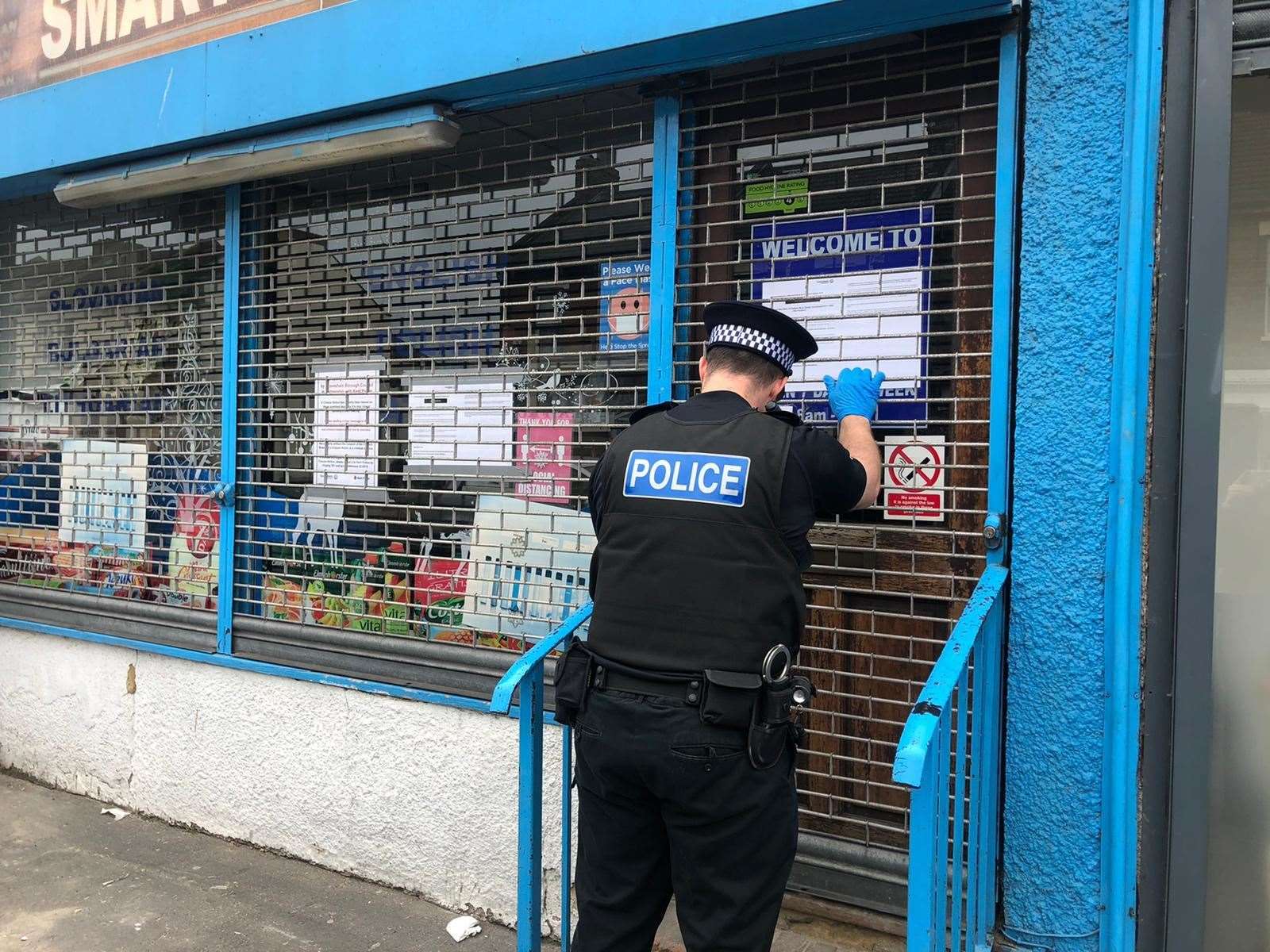 Smart Mini Mart in Pelham Road, Gravesend, was one of the stores closed down on Wednesday