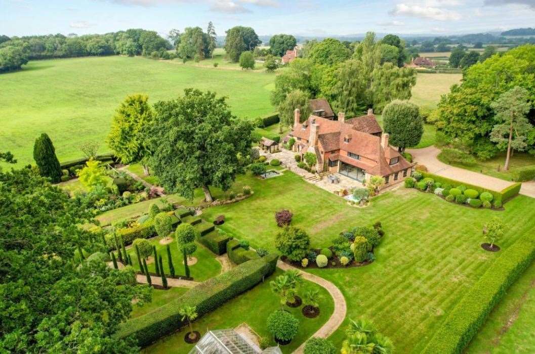 The impressive gardens have been designed by Roger Platt, an award-winning Edenbridge-based garden designer. Picture: John D Wood