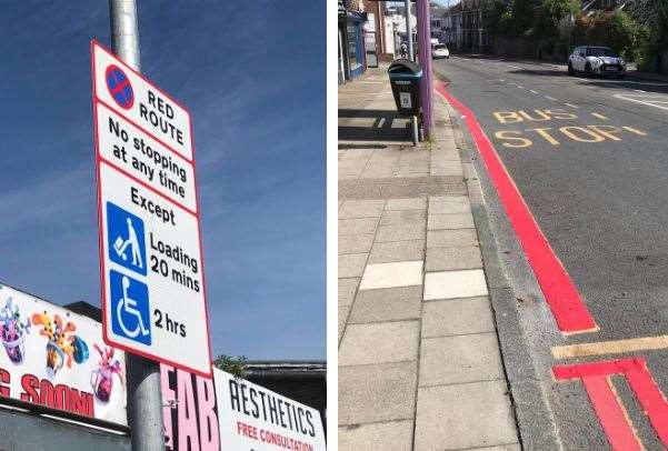 Red routes have been installed on five main roads across the Medway Towns and caused some controversy