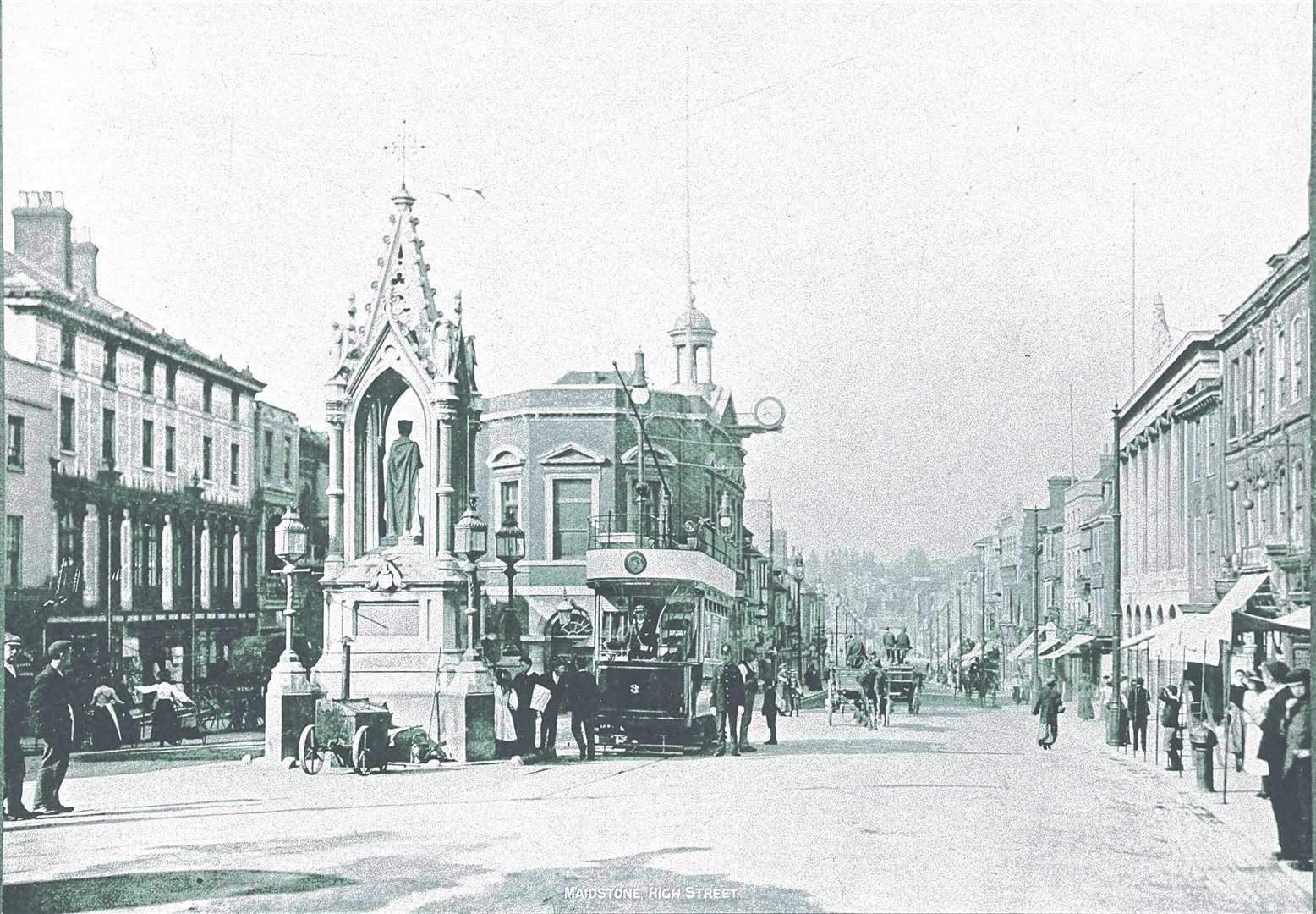 Maidstone High Street - a fair few years before the first Google Maps car started taking snaps