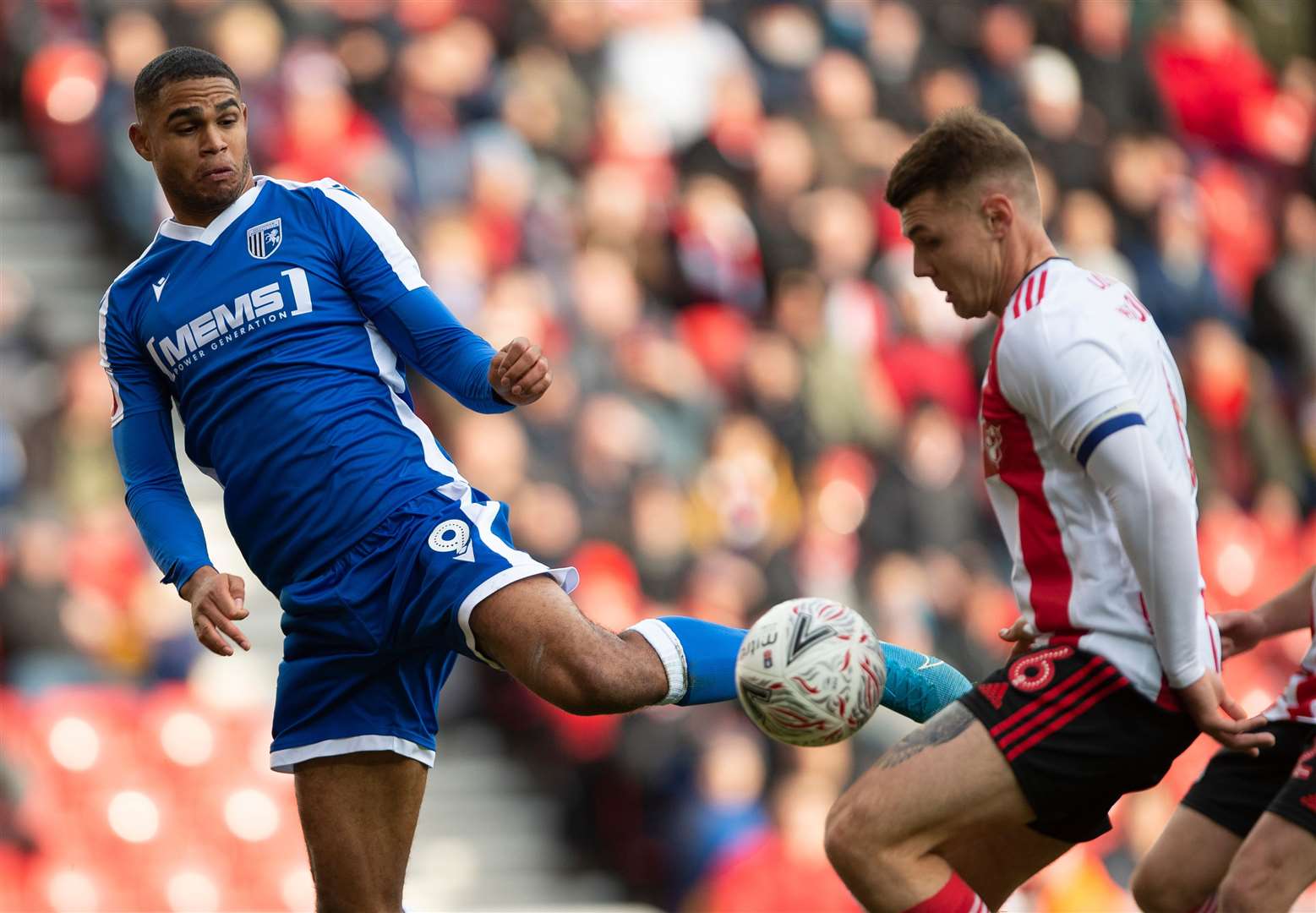 Mikael Mandron up against his former team Sunderland Picture: Ady Kerry