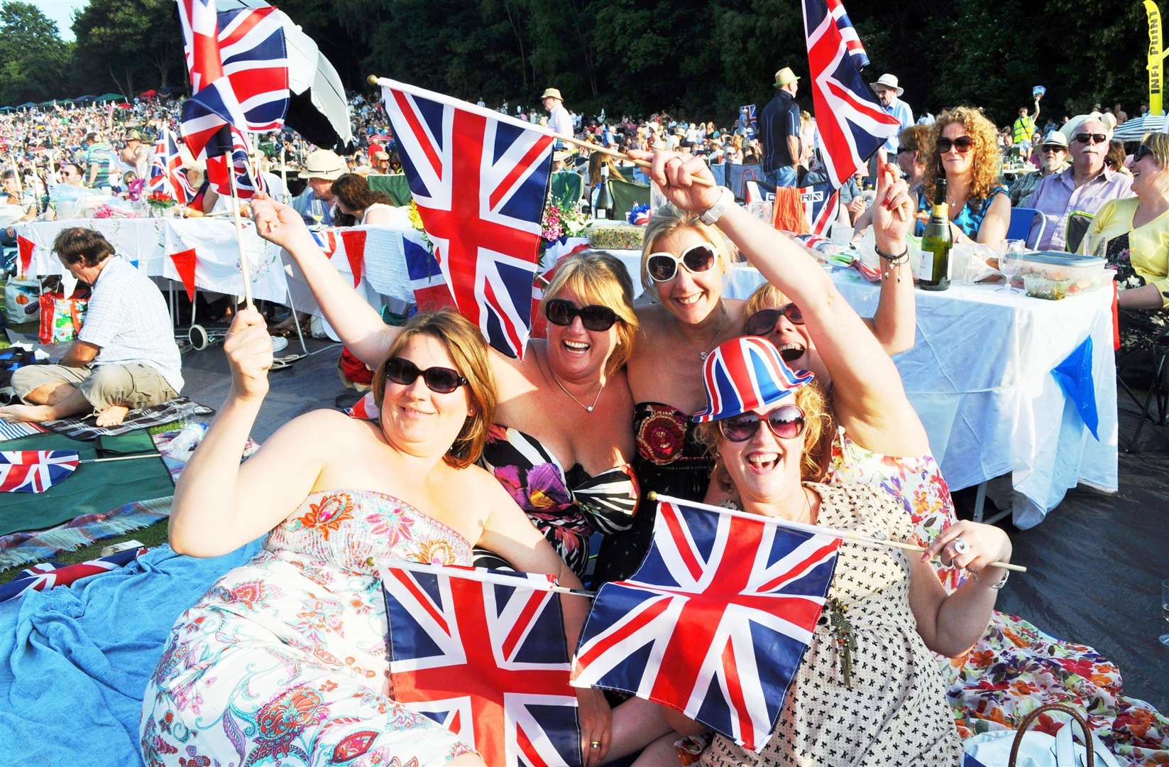 The Leeds Castle Concert crowd