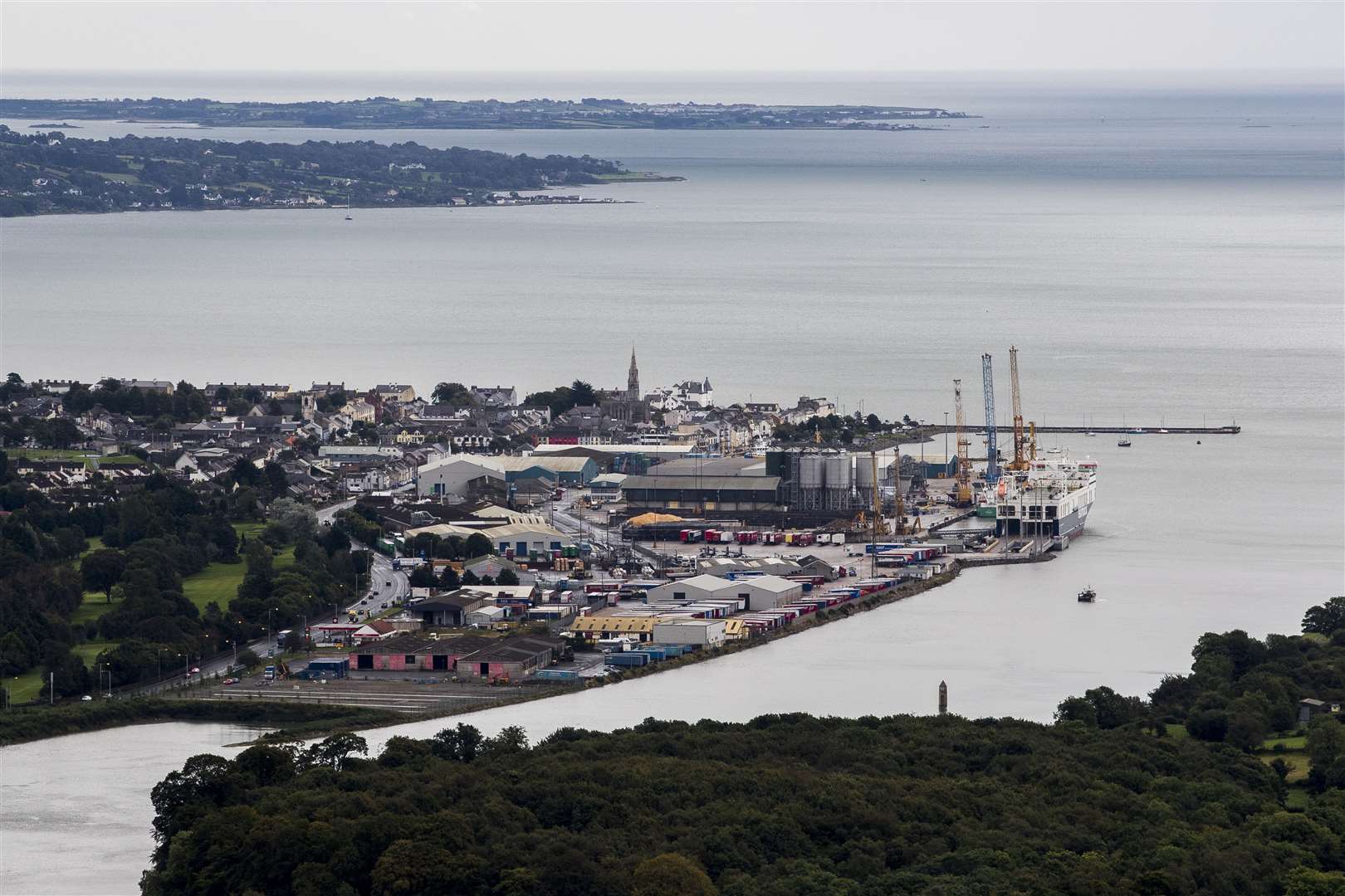 Narrow Water Point and Warrenpoint Port (Liam McBurney/PA)