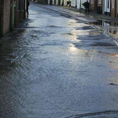 The basements of some properties were under water. Picture: MARTIN APPS