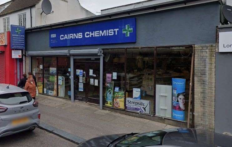 John Walker targeted Cairns Chemist in Dover. Picture: Google