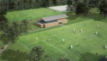 An artist's impression of the sports hub at the proposed Herne Bay Golf Club development by Quinn Estates