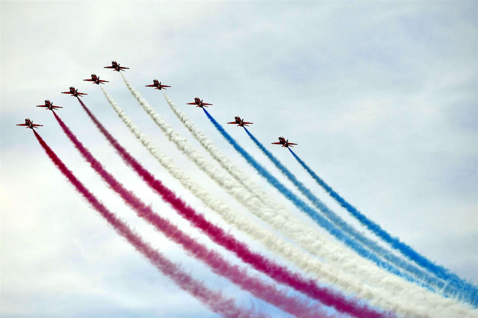 Red Arrows at the Folkestone Airshow in 2014