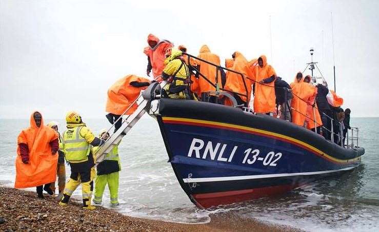 15,000 people have crossed the English Channel in small boats this year so far. Picture: Gareth Fuller/PA
