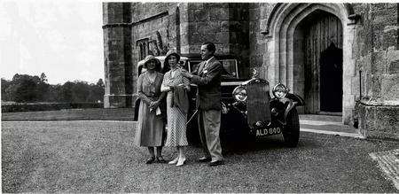 Lady Baillie and guests at Leeds Castle