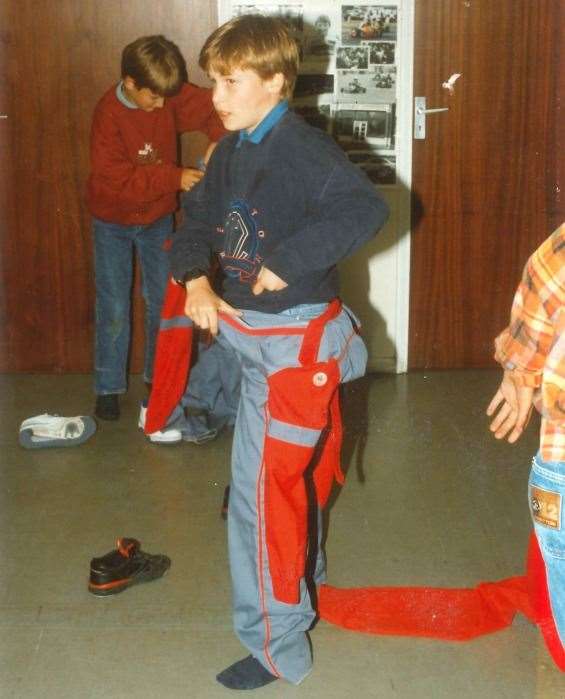 Prince William enjoyed two visits to Buckmore in the early 1990s. He's pictured here in 1992