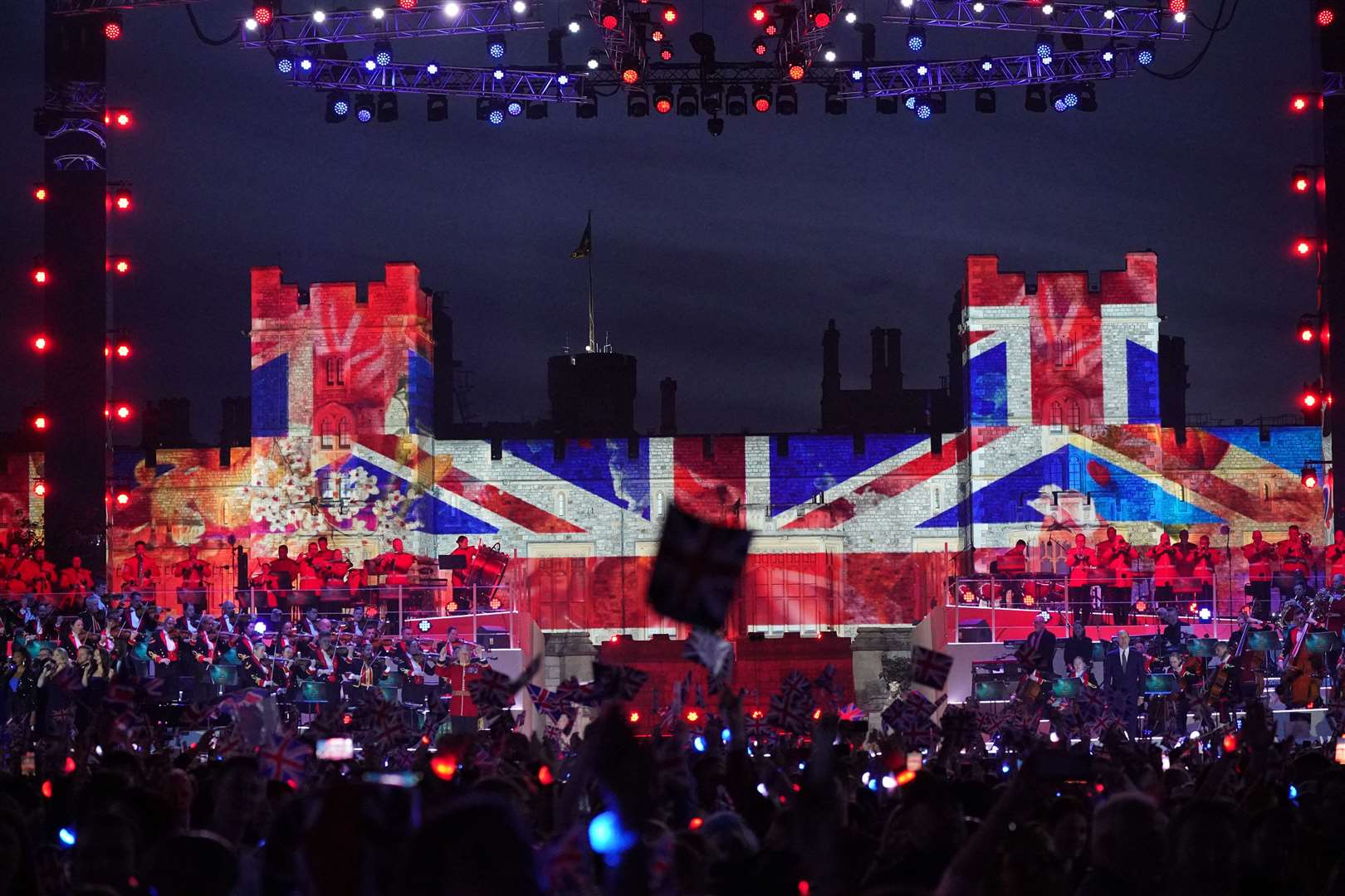 The Coronation Concert held in the grounds of Windsor Castle, Berkshire, on Sunday night (Yui Mok/PA)