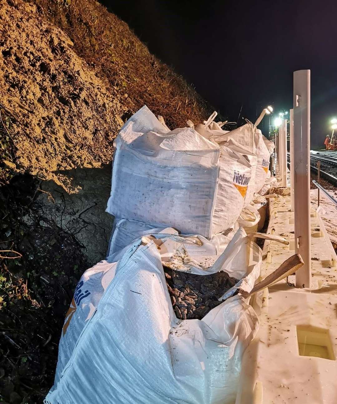 More than 5,000 tonnes of spoil will need to be removed from the site Picture: Network Rail