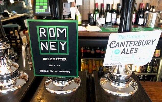 You pays your money and you takes your choice… the Romney Bitter was £4.20 and the Pardoner’s pale ale £4.50