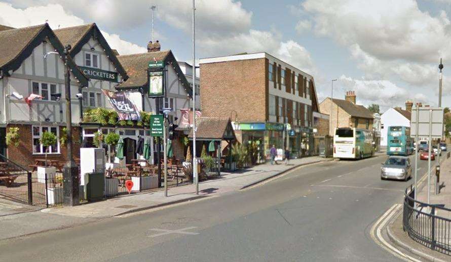 The stabbing happened on Rainham High Street. Picture: Instant Street View