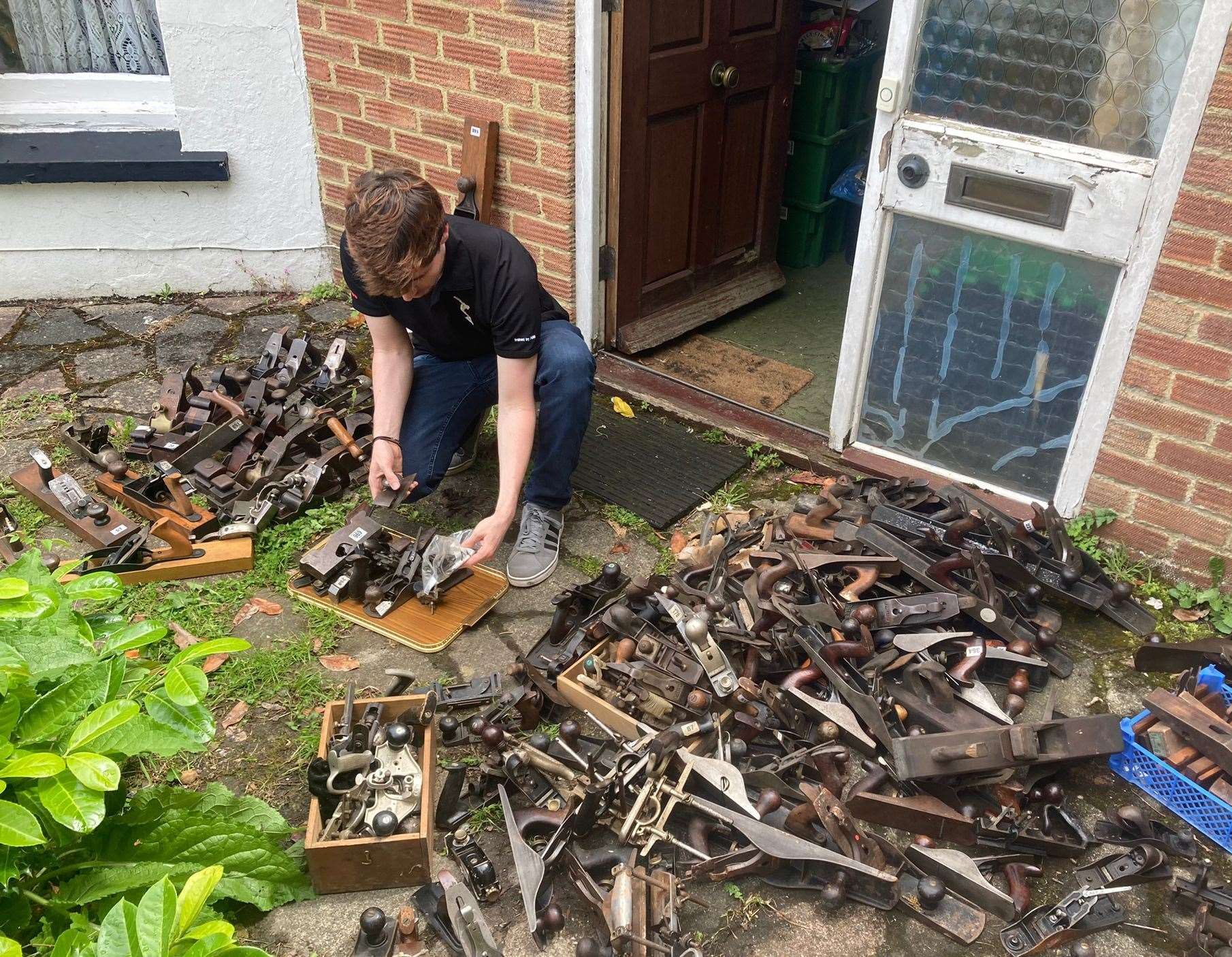 Some of the tools moved during the clearance. Credit: Hansons