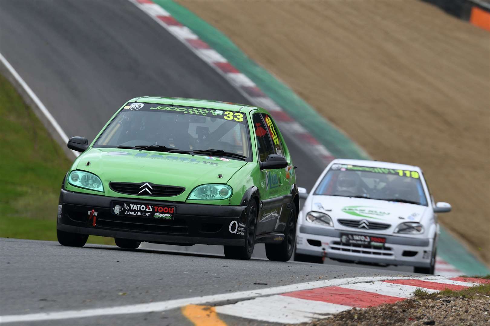 Jacob Baldry, from Greenhithe, finished 19th in both races in the Junior Saloon Car Championship races. Picture: Simon Hildrew (52936755)