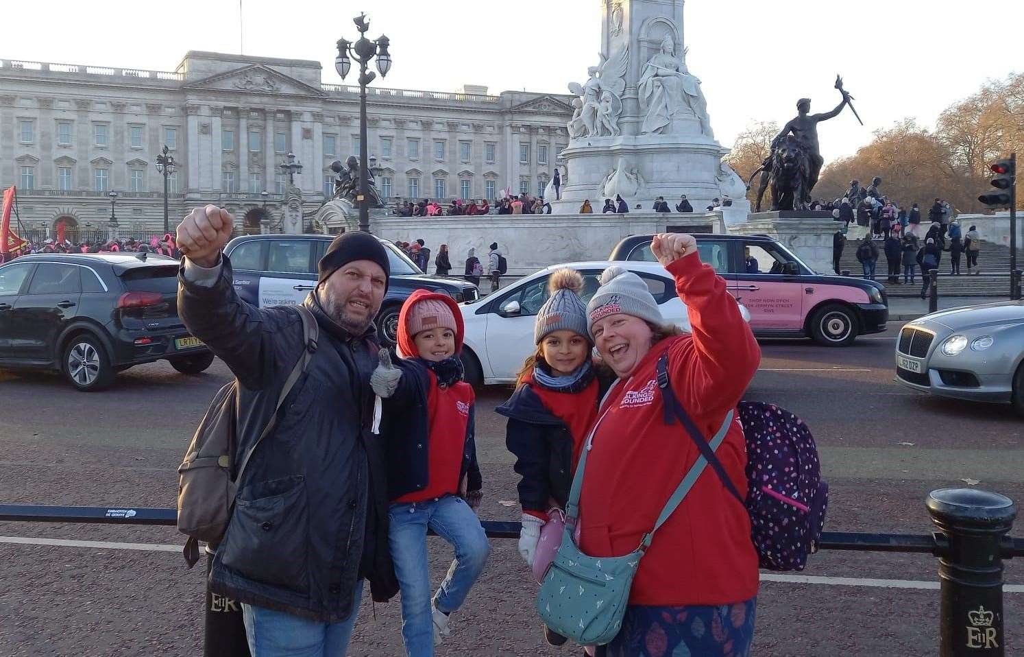 The twins at Buckingham Palace