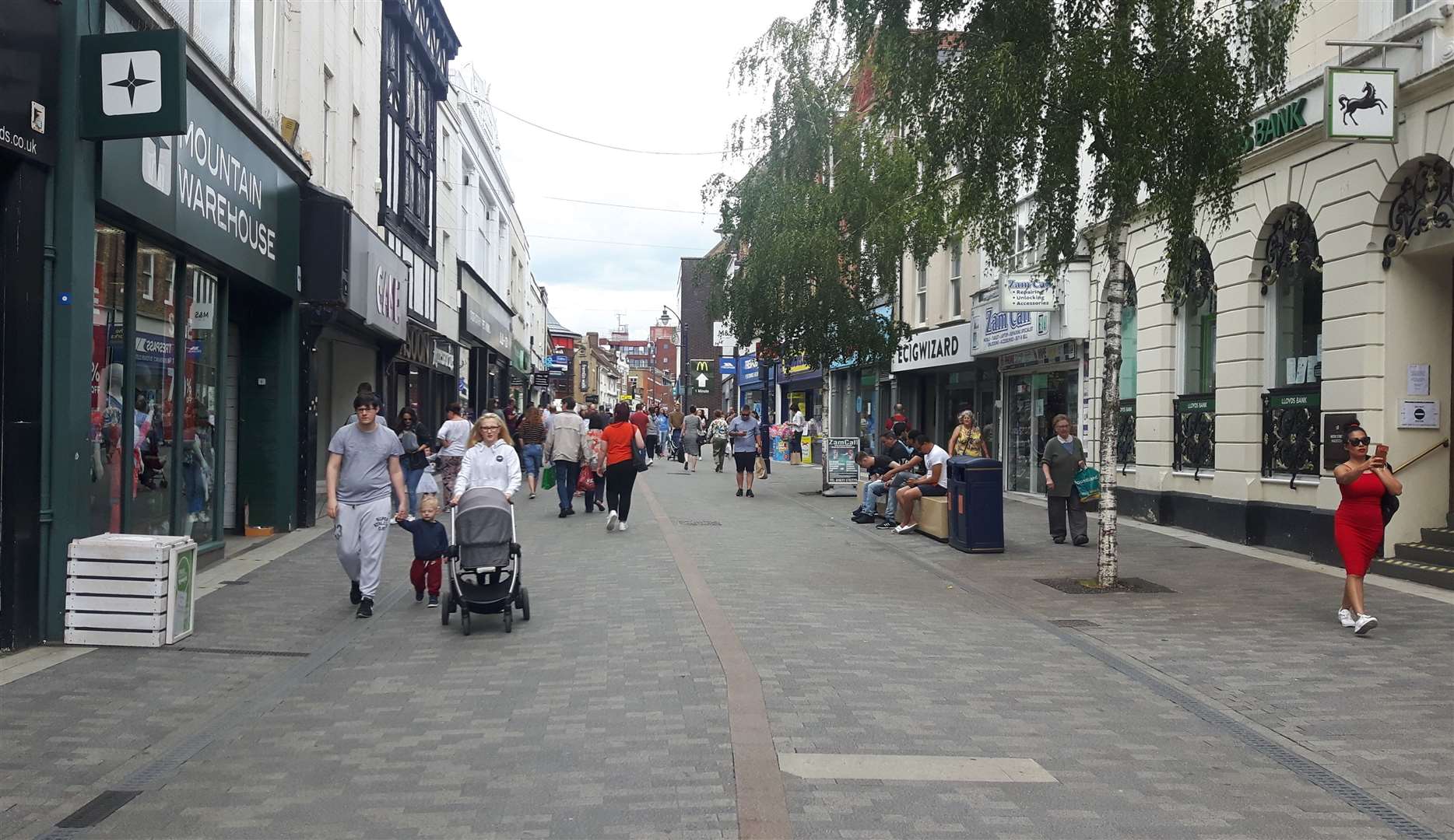 Maidstone has attracted plenty of shoppers today