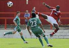 Ebbsfleet's Nathan Elder v Wrexham