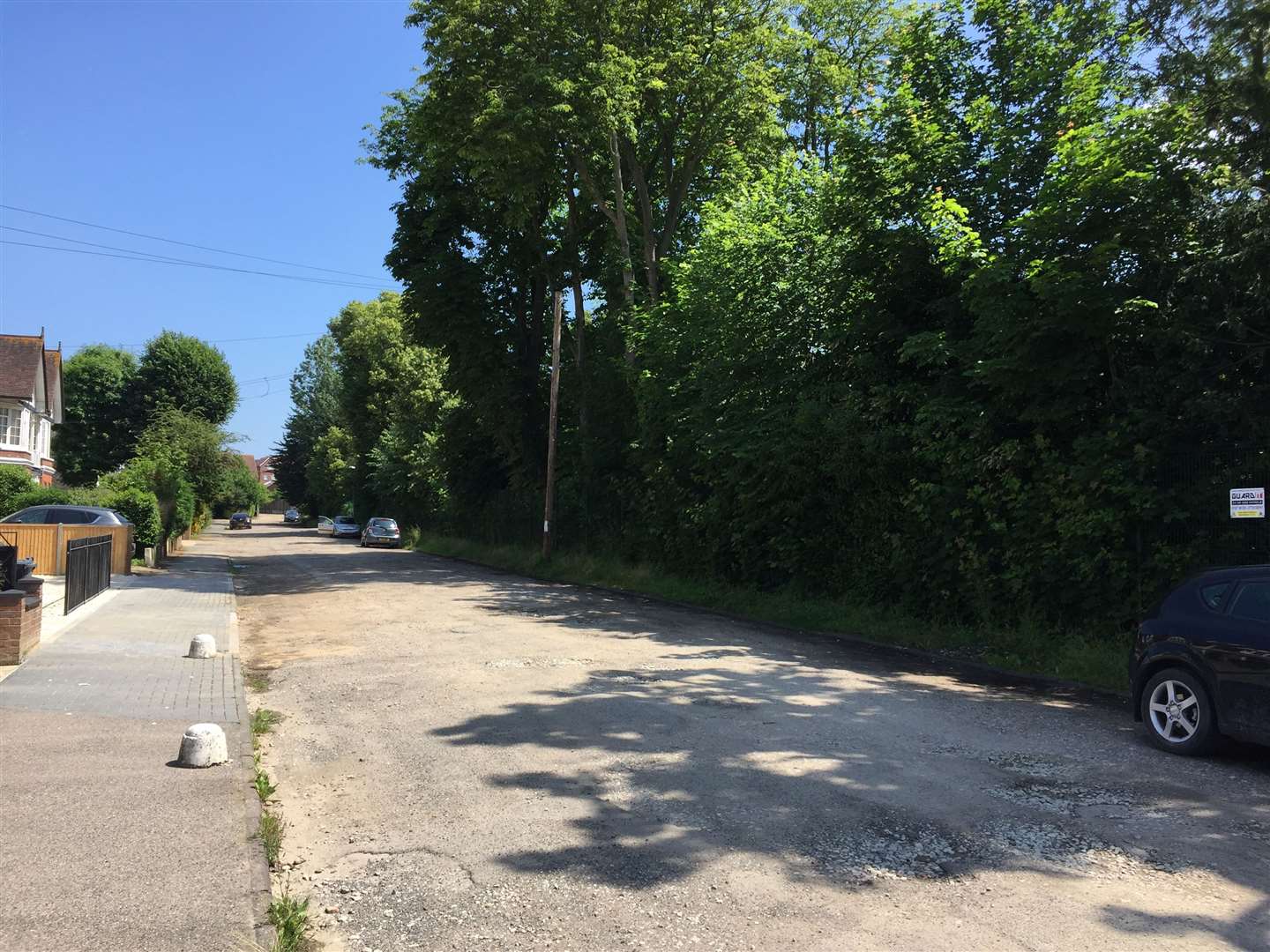 Parsonage Road gets passing traffic despite it being a no through road