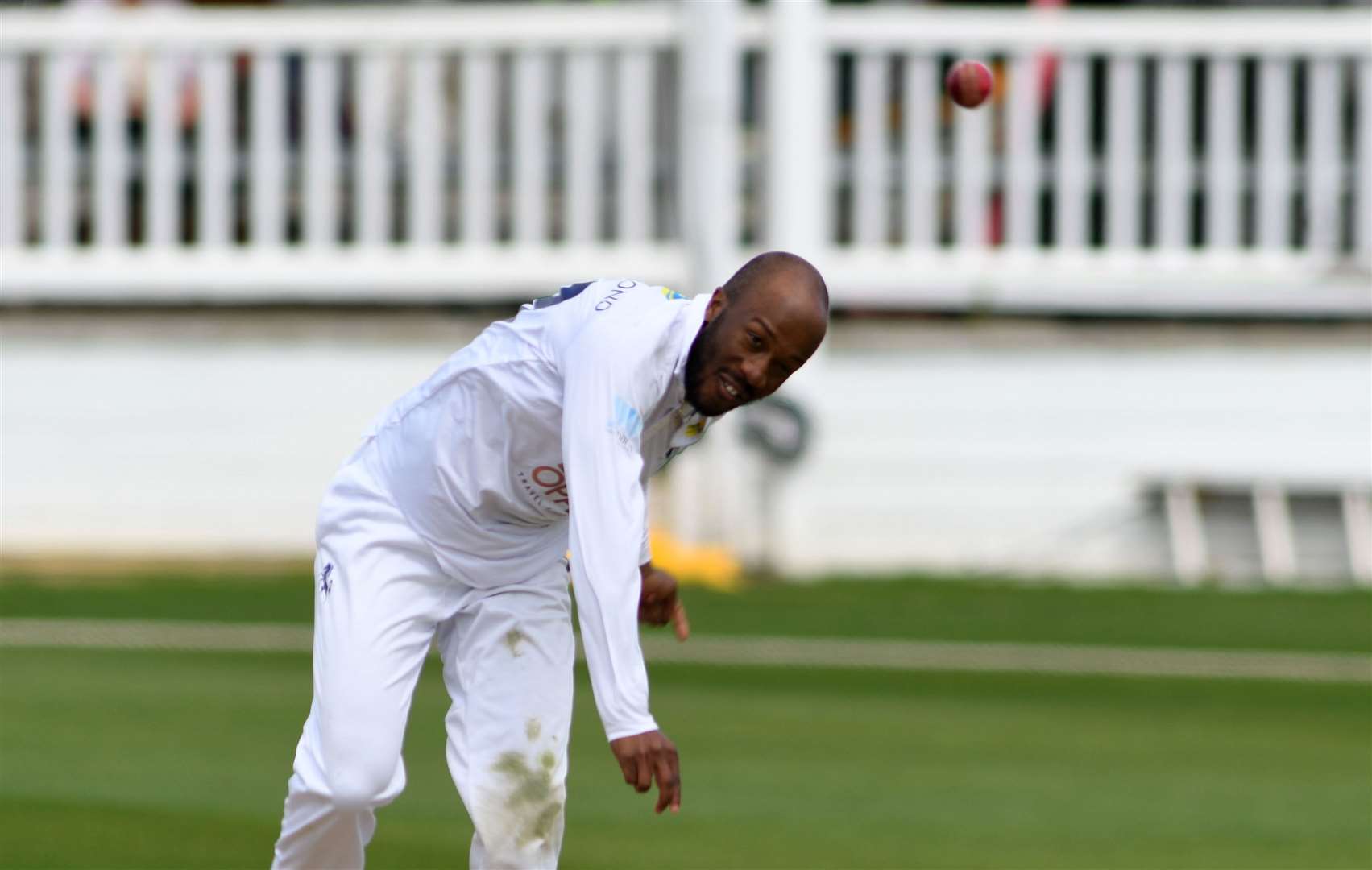 Daniel Bell-Drummond ended with figures of 3-37 but it was a tough day for Kent against Essex who took control. Picture: Barry Goodwin