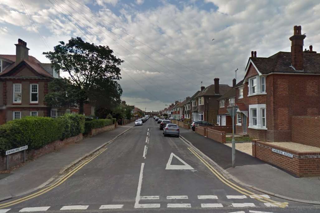 Firefighters were called to a kitchen fire in Swinburne Avenue, Broadstairs. Picture: Google Maps