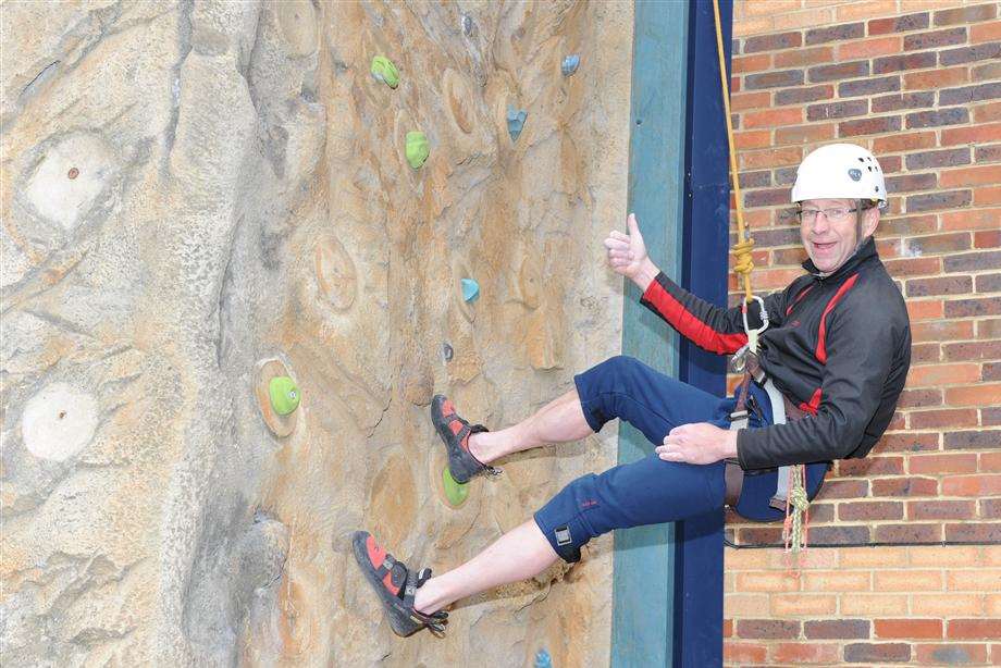 Cllr Vaughan Hewett training for his challenge