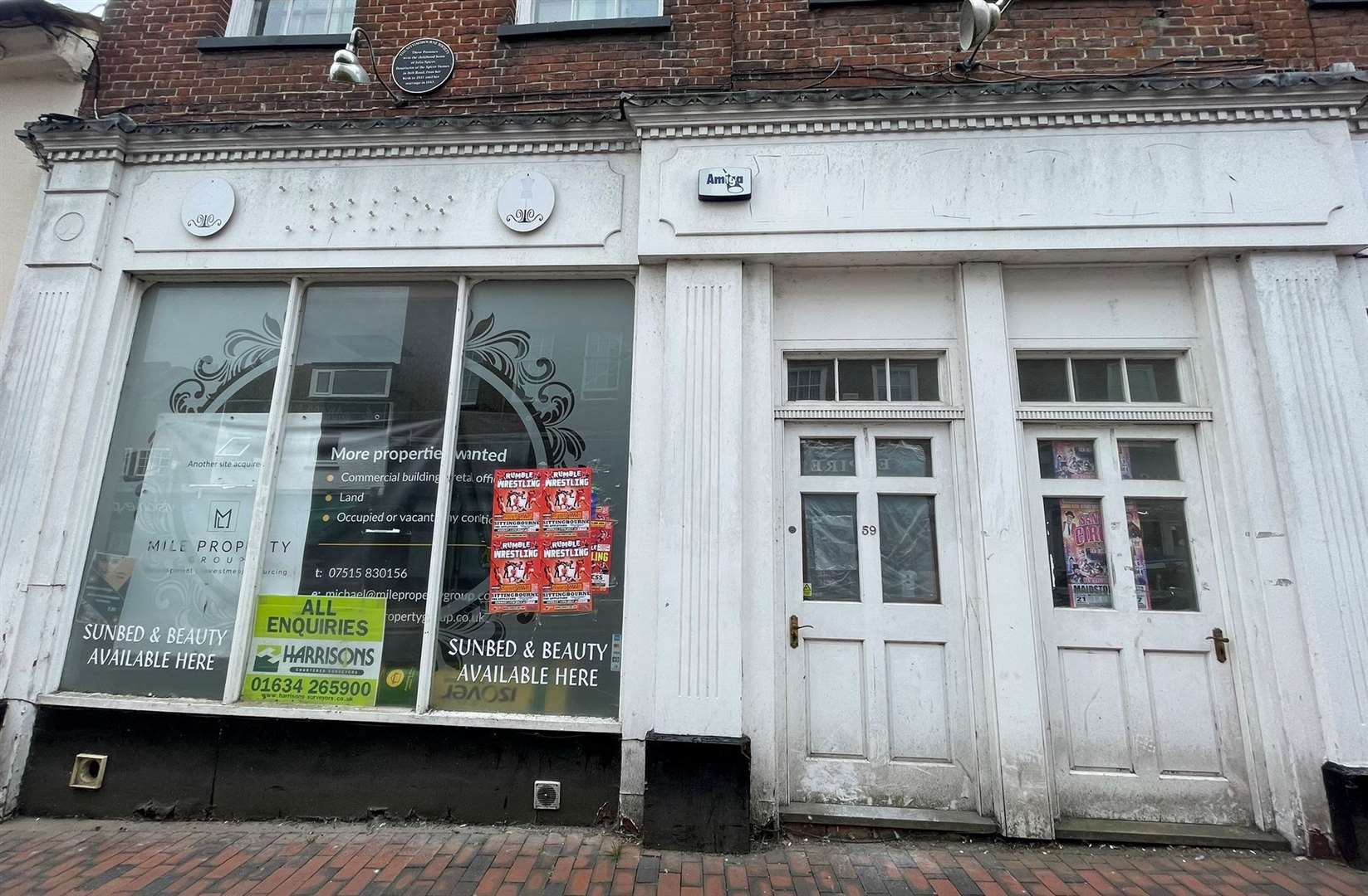 The empty lots at 59-61 in Sittingbourne High Street could become a cafe. Picture: Joe Crossley
