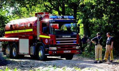 Crews at the fire at Herne